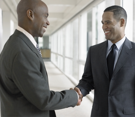 Two Men Shaking Hands 